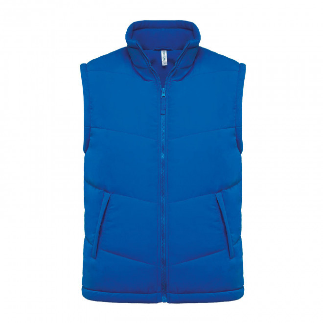 DOUDOUNE SANS MANCHES MIXTE PERSONNALISEE 'WORKO' - bleu royal