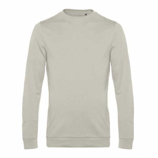 SWEAT COL ROND HOMME PERSONNALISABLE 'TERRY' - gris clair