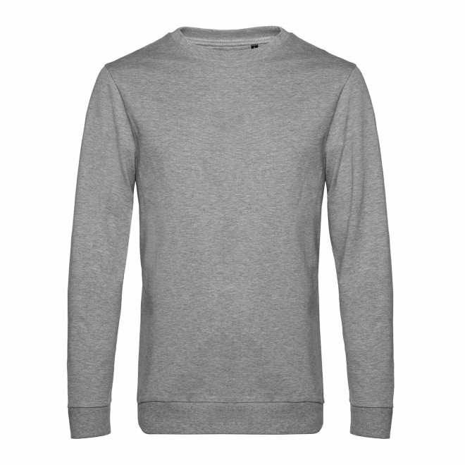SWEAT COL ROND HOMME PERSONNALISABLE 'TERRY' - gris chiné