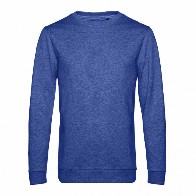 SWEAT COL ROND HOMME PERSONNALISABLE 'TERRY' - royal chiné
