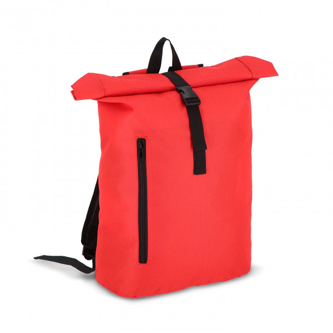 SAC A DOS ROLLTOP RPET PERSONNALISABLE 'MIKOS' - rouge