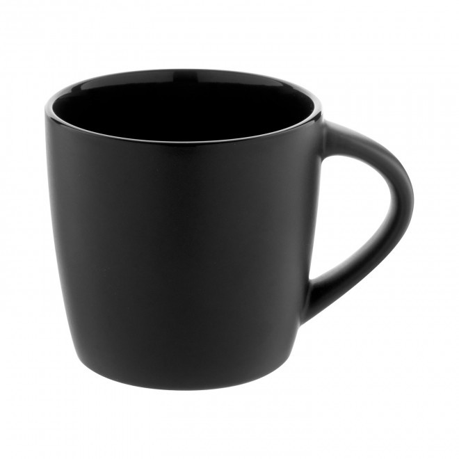 MUG CERAMIQUE PERSONNALISABLE 300ML 'BITWO' - noir