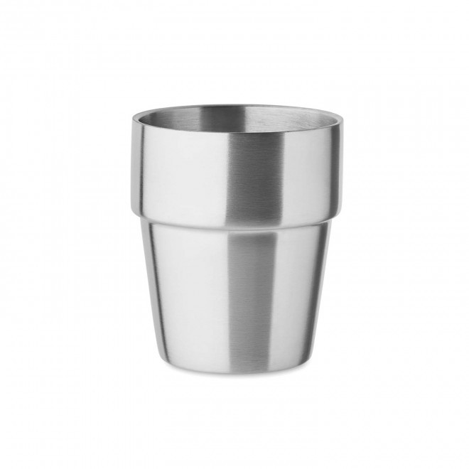 GOBELET ISOTHERME RECYCLE 250ML PERSONNALISABLE 'RITOC' - argenté
