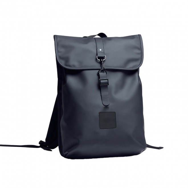 SAC A DOS BOUCLE EN PU PERSONNALISABLE 'SIMON' - noir
