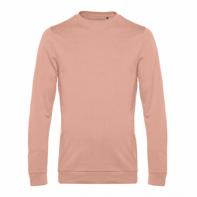 SWEAT COL ROND HOMME PERSONNALISABLE 'TERRY' - rose pâle