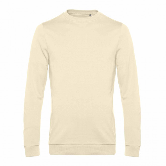 SWEAT COL ROND HOMME PERSONNALISABLE 'TERRY' - jaune pâle