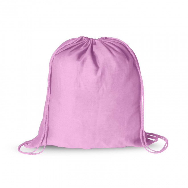 SAC A DOS CORDE COTON PERSONNALISABLE 'RHIDA COULEUR' - rose