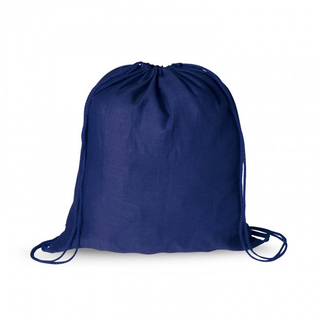 SAC A DOS CORDE COTON PERSONNALISABLE 'RHIDA COULEUR' - bleu marine