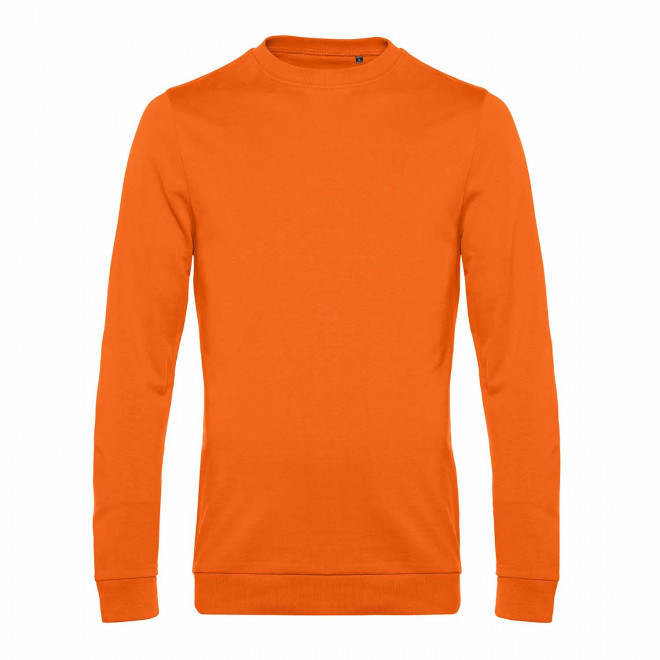 SWEAT COL ROND HOMME PERSONNALISABLE 'TERRY' - orange