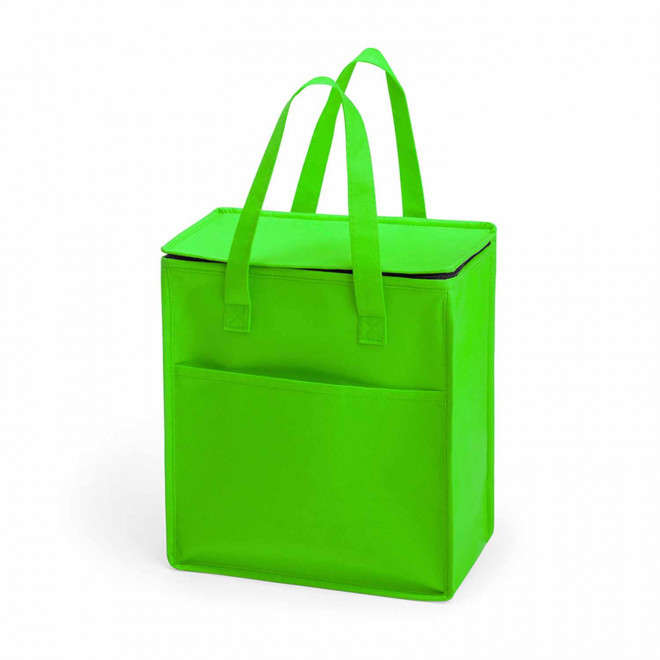 SAC ISOTHERME NON TISSE PERSONNALISABLE 'MALIKTA FLASHY' - vert clair