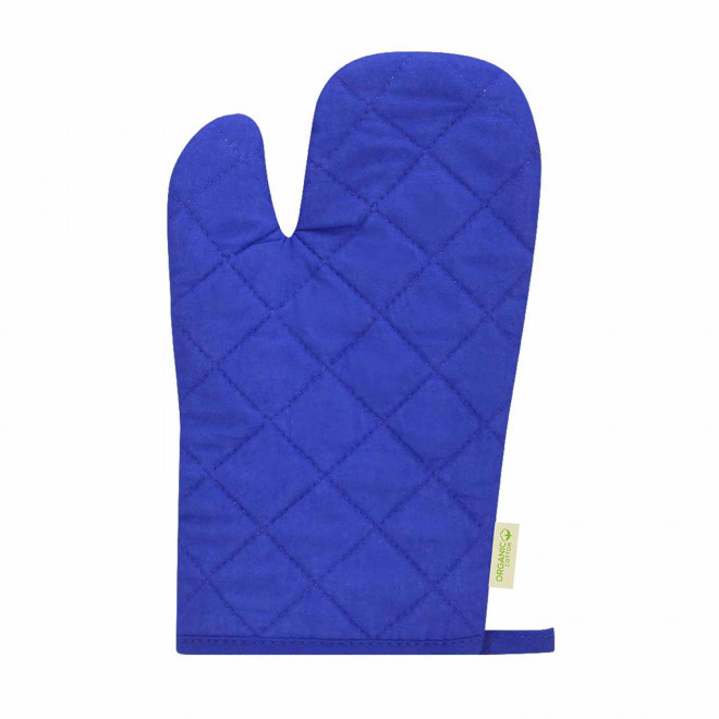 MANIQUE DE CUISINE PERSONNALISABLE 'MANIC COTON BIO' - bleu