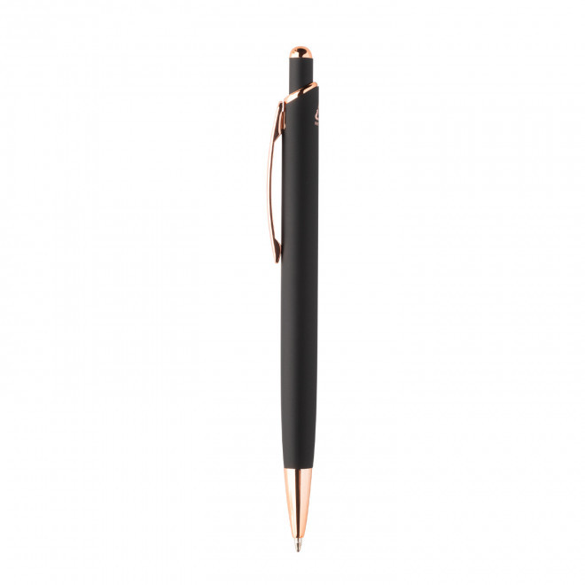 STYLO PERSONNALISABLE EN ALUMINIUM RECYCLE 'QUEEN' - noir
