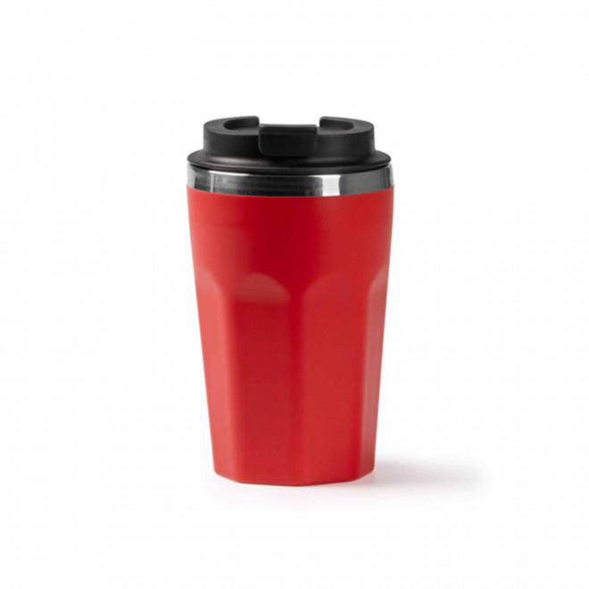 MUG ISOTHERME 400ML PERSONNALISABLE 'DODMAC' - rouge