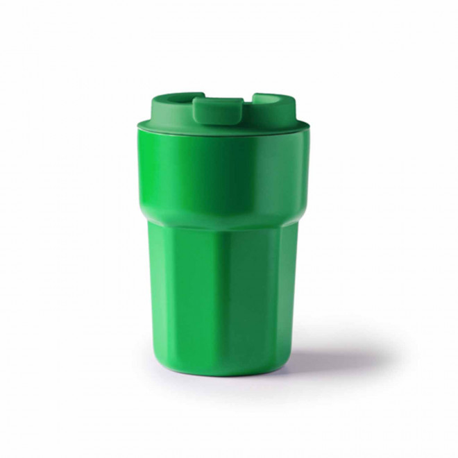 MUG ISOTHERME PERSONNALISABLE EN ACIER 350ML 'DODMAC' - vert