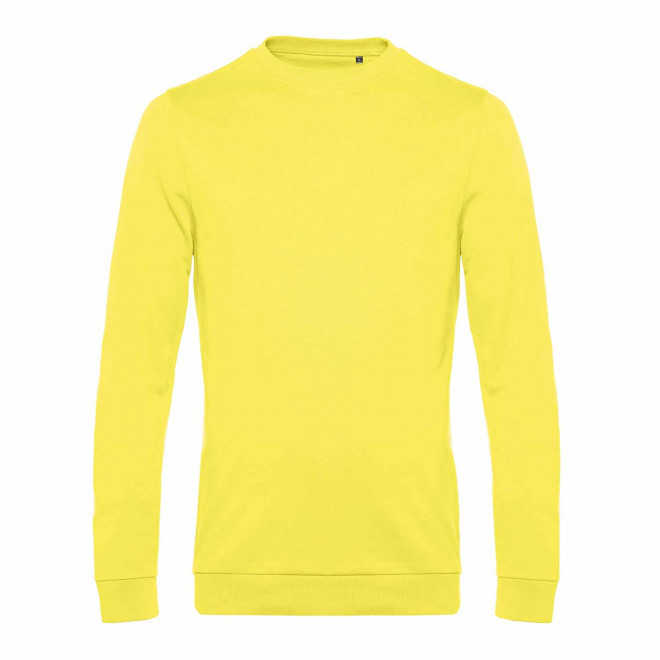 SWEAT COL ROND HOMME PERSONNALISABLE 'TERRY' - jaune