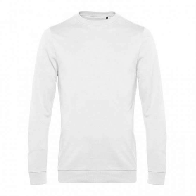 SWEAT COL ROND HOMME PERSONNALISABLE 'TERRY' - blanc