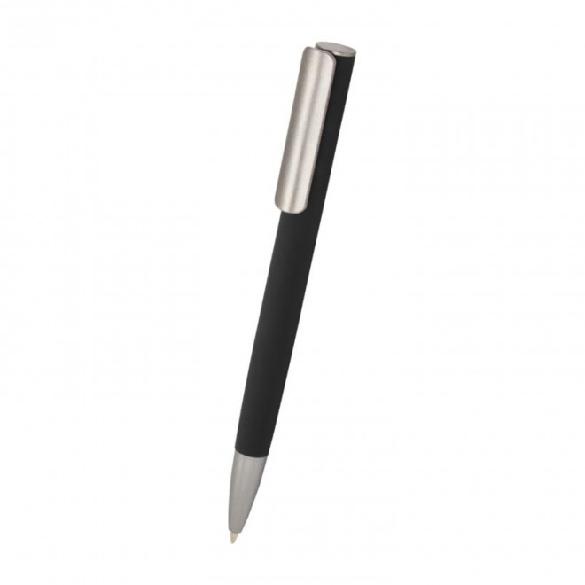 STYLO PERSONNALISE EN ALUMINIUM RECYCLE 'RENON' - noir