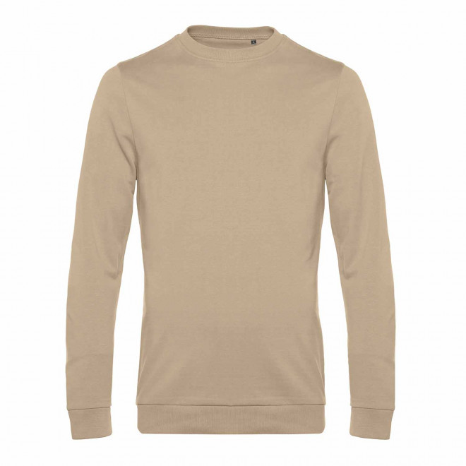 SWEAT COL ROND HOMME PERSONNALISABLE 'TERRY' - sable