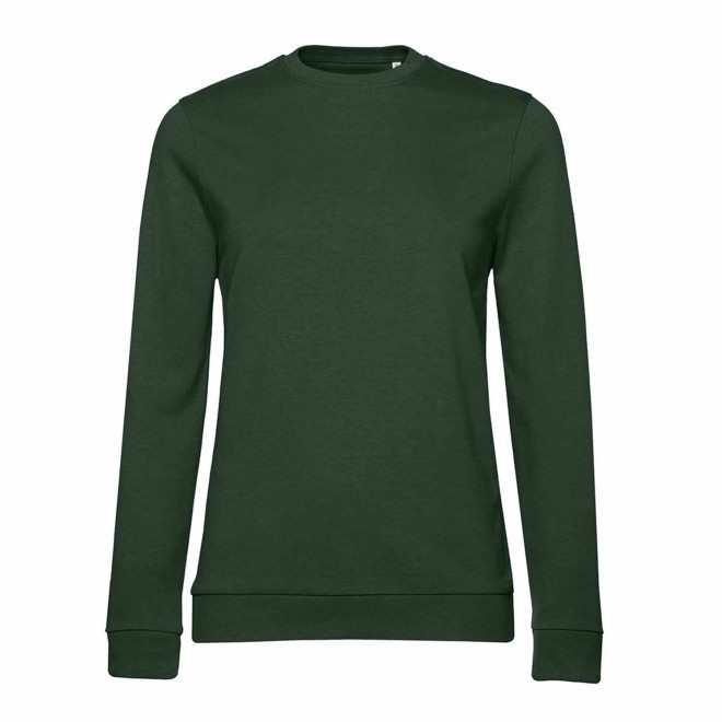 SWEAT COL ROND FEMME PERSONNALISABLE 'TERRY' - vert forêt