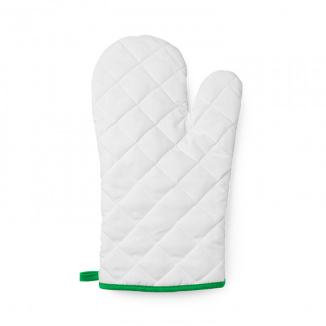 MANIQUE POLYESTER DE CUISINE PERSONNALISEE 'CHEFI BLANC' - vert