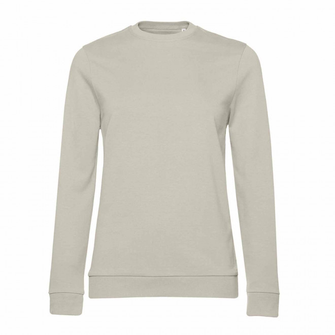 SWEAT COL ROND FEMME PERSONNALISABLE 'TERRY' - gris clair
