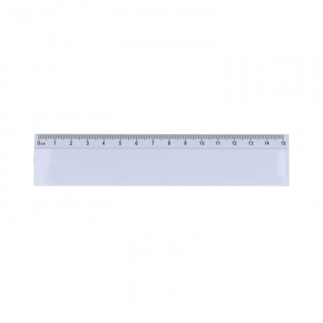REGLE COLOREE RIGIDE RECYCLEE PERSONNALISABLE 'RULCOLOR' - blanc
