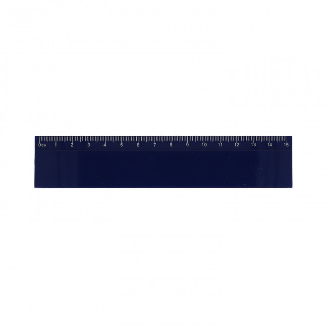 REGLE COLOREE RIGIDE RECYCLEE PERSONNALISABLE 'RULCOLOR' - bleu foncé
