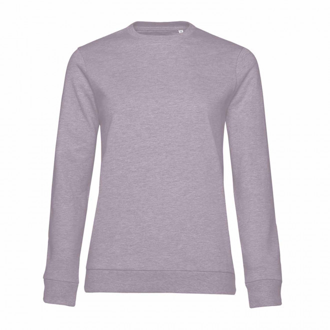 SWEAT COL ROND FEMME PERSONNALISABLE 'TERRY' - violet chiné