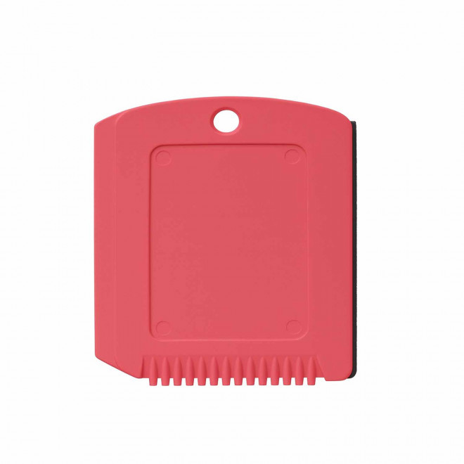 GRATTOIR PARE-BRISE PERSONNALISABLE 'ALPHA RPET' - rouge