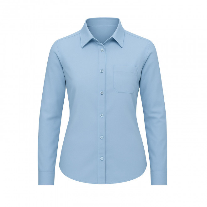 CHEMISE PERSONNALISABLE FEMME MADE IN FRANCE 'ARENDT' - bleu ciel