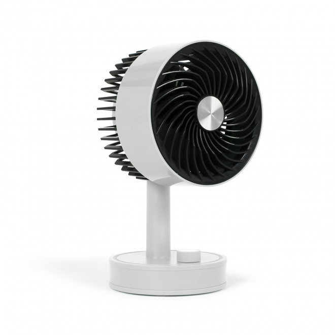 VENTILATEUR DE TABLE RECHARGEABLE PERSONNALISE 'VENTTA' - blanc