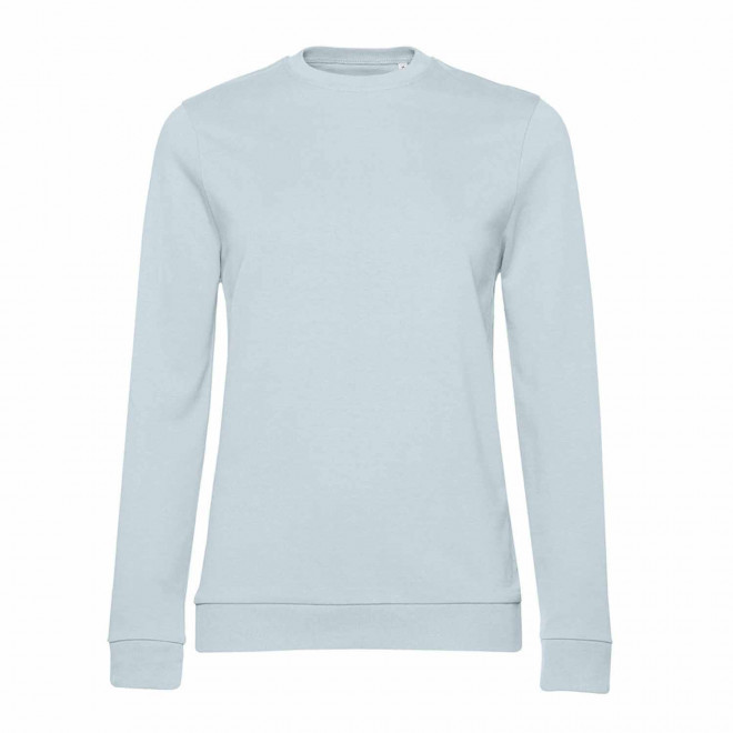 SWEAT COL ROND FEMME PERSONNALISABLE 'TERRY' - bleu ciel
