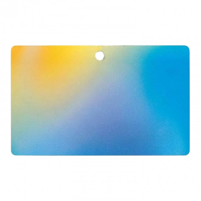 BADGE EN PAPIER 5.4x8.6CM PERSONNALISE 'BADGOS' - quadrichromie