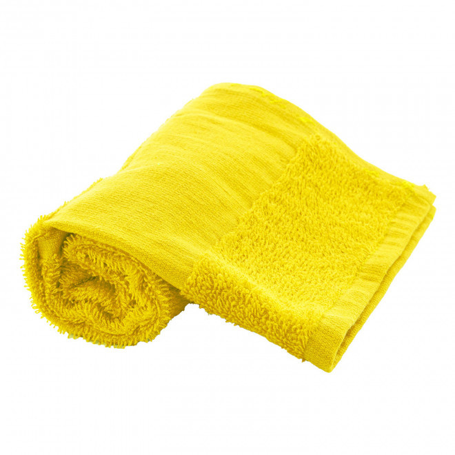 SERVIETTE EPONGE PERSONNALISABLE 'LIBERON 30X50' - jaune