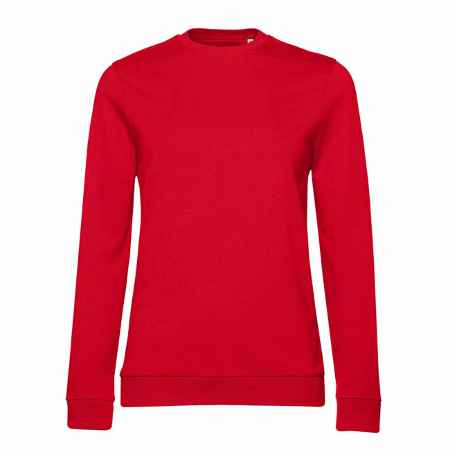 SWEAT COL ROND FEMME PERSONNALISABLE 'TERRY' - rouge