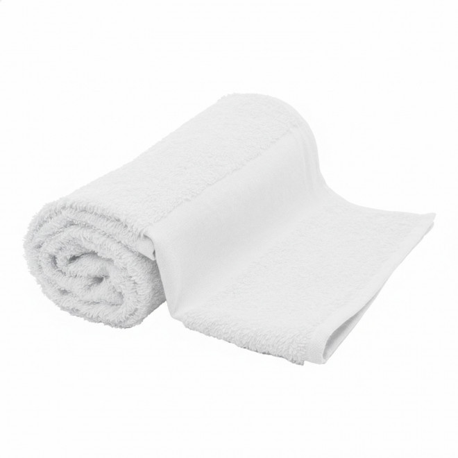 SERVIETTE EPONGE PERSONNALISABLE 'LIBERON 50X100' - blanc