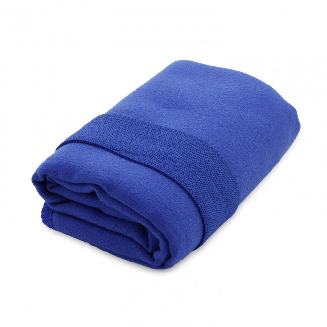 SERVIETTE MICROFIBRE PERSONNALISEE 'MELLOW 30X50' - bleu royal