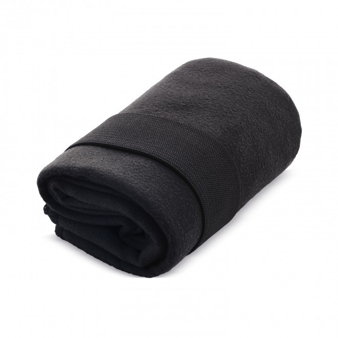 SERVIETTE MICROFIBRE PERSONNALISEE 'MELLOW 30X50' - noir