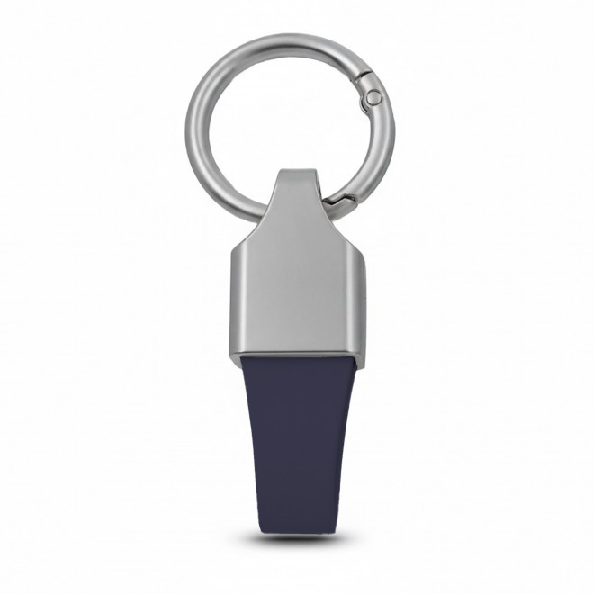 PORTE CLE AUTOMOBILE EN PU PERSONNALISABLE 'ZELIOS' - bleu nuit
