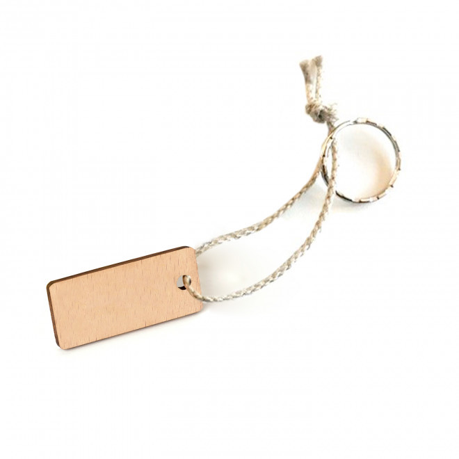 PORTE CLES ENGAGE EN BOIS PERSONNALISABLE 'SESAME' - bois