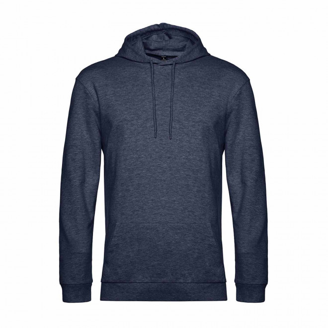 SWEAT CAPUCHE MIXTE PERSONNALISABLE 'TERRY' - marine chiné