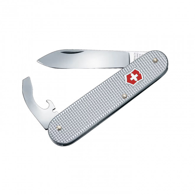 COUTEAU DE POCHE VICTORINOX PERSONNALISABLE 'BANTAM ALOX' - argenté
