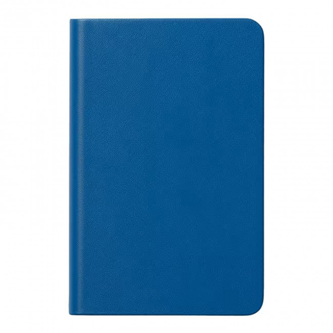CARNET PU SOUPLE A5 PERSONNALISABLE 'LUGHA' - bleu