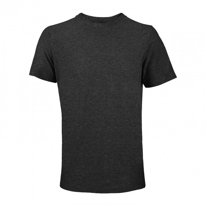 TEE-SHIRT MIXTE COULEUR PERSONNALISABLE 'TUNER' - gris anthracite