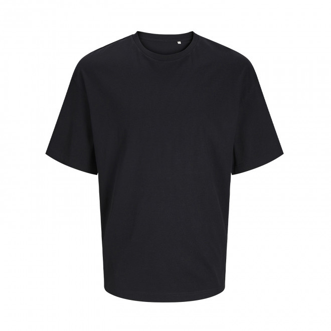 TEE-SHIRT MIXTE OVERSIZE PERSONNALISE 'JACKTO' 180G/M2 - noir