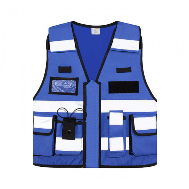 GILET DE SECURITE KORNTEX PERSONNALISE 'BONN' - bleu