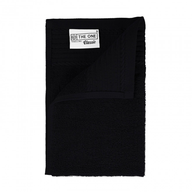 SERVIETTE PUBLICITAIRE COTON 'PUREL 30X50' - noir