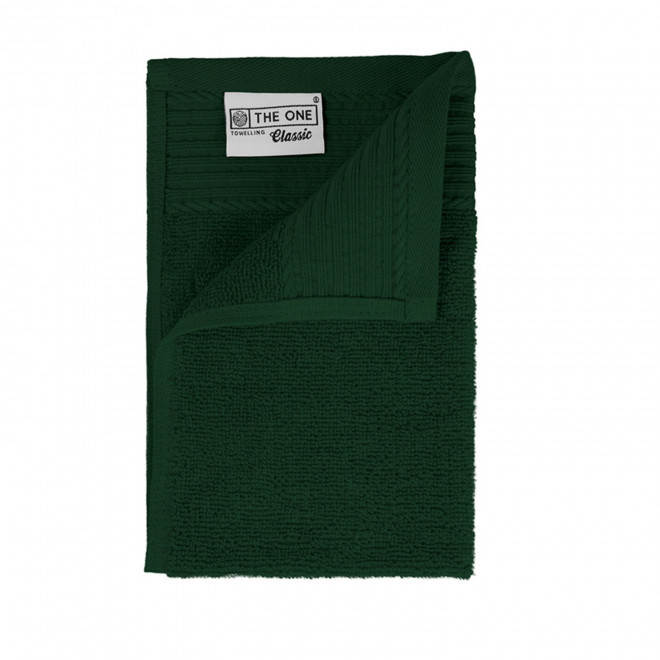 SERVIETTE PUBLICITAIRE COTON 'PUREL 30X50' - vert foncé