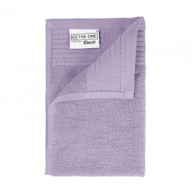 SERVIETTE PUBLICITAIRE COTON 'PUREL 30X50' - lavande