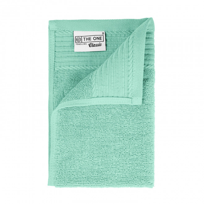SERVIETTE PUBLICITAIRE COTON 'PUREL 30X50' - vert menthe